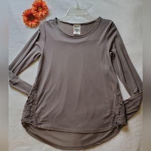 Women's Vocal sz S Gray Long Sleeve Shirt